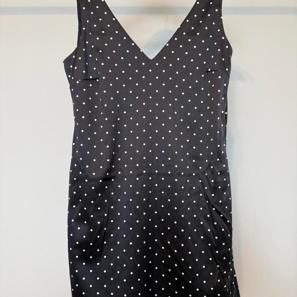 Black white polka dot
